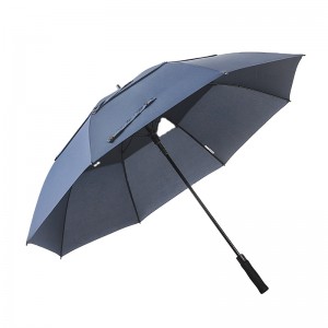 Personalized logo windproof golf umbrellas automatic open best golf umbrella for wind