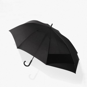 27 "* 8K تصميم غير منتظم أسود فاخر مظلة أوتوماتيكية مقاومة للرياح مظلة مخصصة مع طباعة الشعار
