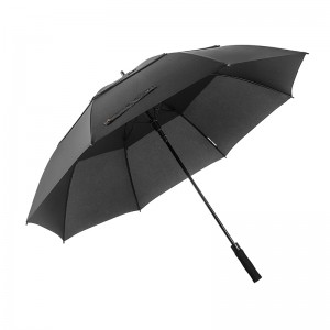 Personlig logo vindtæt golfparaplyer åbner automatisk bedste golfparaply til vind