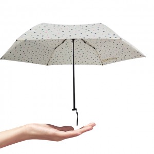 ຂາຍຮ້ອນ Ultra-light 3 Folding Mini Pocket Umbrella