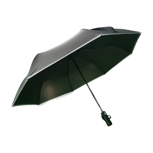 Automatesch dräi ausklappen Regenschirm mat LED Luucht