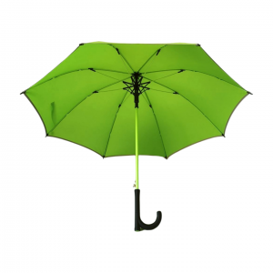 46 tommers rett paraply med fargeglassfiberramme