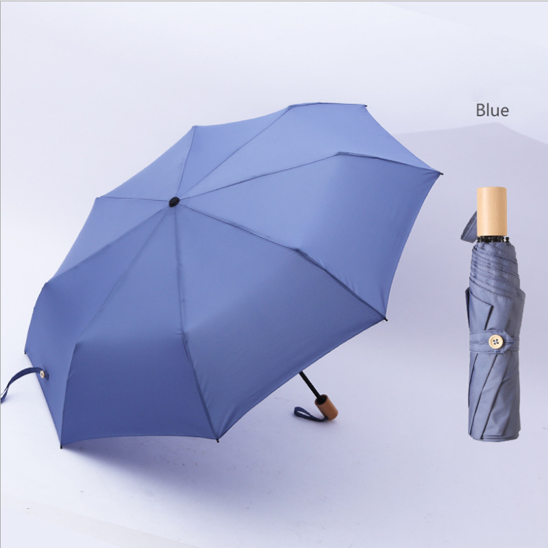 OEM/ODM Manufacturer Transparent Folding Umbrella - Wholesale Cheap 3 Folding Umbrella With Customized Logo Printing Foldable Windproof Travel Umbrella Rain Umbrella  – Hoda