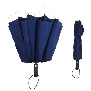 Guarda-chuva reverso dobrável de tamanho grande com abertura automática