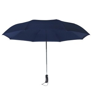 automātiski atverams liela izmēra 2 salokāms reverss lietussargs