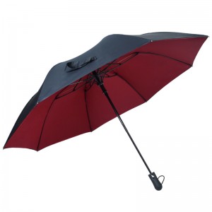 Двошарова двошарова двошарова двошарова складна парасолька великого розміру зі скловолокном для двох осіб
