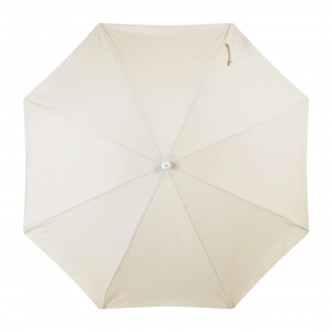 Customized supplier cheap wooden white garden outdoor beach umbrella with tassels