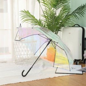 Fantástico guarda-chuva iridescente de PVC