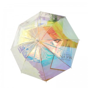 Fantastisk iriserende PVC-paraply