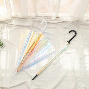 Fantastique parapluie iridescent en PVC
