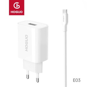 EU Plug E03-M QC3.0 18W fast charger Micro suit-Classic series