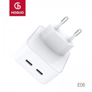 EU Plug E06 dual Type-c 35W fast charger-Classic series