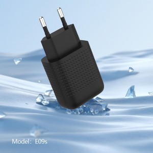 EU Plug E09s-T QC3.0 18W fast charger Type-C suit-Honeycomb series (White,Black,Yellow,Blue)