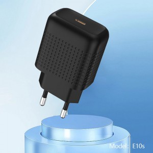EU Plug E10s-i PD20W fast charger-Honeycomb series (White,Black,Yellow,Blue)