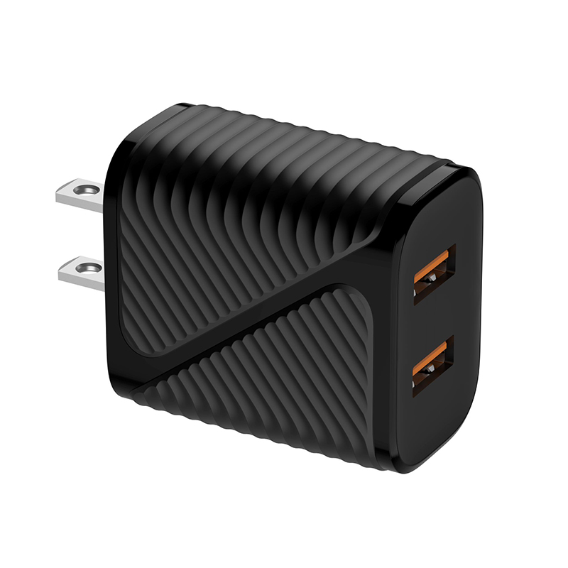 HOGUO M20 2.4A fast charger-Twill series (Black)