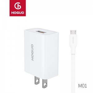 US Plug M01-M 2.1A USB Charger Micro Suit-Classic Series