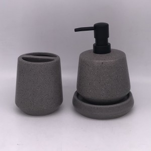 Factory wholesale Lantern Vase - Ceramic Bathroom Set, Lotion Storage, Shampoo Bottles, Soap Dishes – Homes