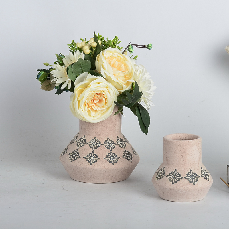 2022 High quality Square Ceramic Flower Pot - Native ceramic flower pots, simple ceramic flower planters, plain stoneware flower pots – Homes detail pictures