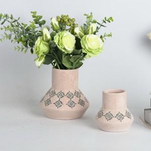 Native ceramic flower pots, simple ceramic flower planters, plain stoneware flower pots