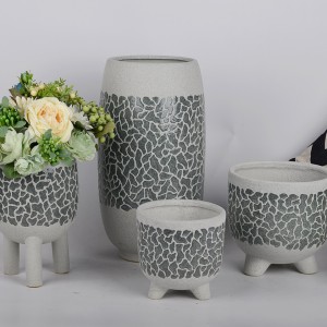 Ceramic flower pots, ceramic flower planters, stoneware flower pots