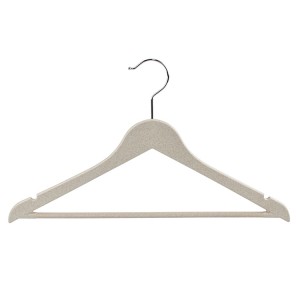 China Wholesale Flat Plastic Hangers Manufacturers –  Eco Friendly Plastic Wheat Straw Hangers for Clothes Pants – Lipu