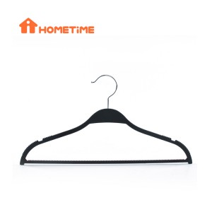 China Wholesale Black Plastic Hangers Factories –  Durable Ultra Slim Non Velvet Space Saving Non Slip Rubber Coated ABS Plastic Clothing Hangers – Lipu