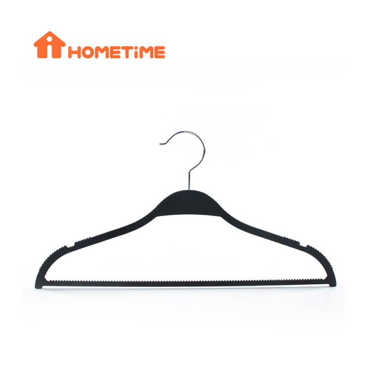 Durable Ultra Slim Non Velvet Space Saving Non Slip Rubber Coated ABS Plastic Clothing Hangers
