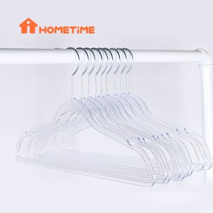 China Eco Hangers Suppliers –  Clothes Hanger Manufacturer Flat Transparent Clear Plastic Hangers – Lipu