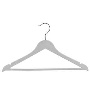 Dress Hanger Suppliers –  Hometime Plastic Hanger Factory Hot Sale Hanger with Rubber Paint Non-slip Bar – Lipu