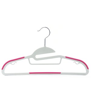 China Copper Hangers –  Rubber Coated Plastic Hanger Space Saving Dry Wet Clothes Hangers with Non-Slip shoulder – Lipu