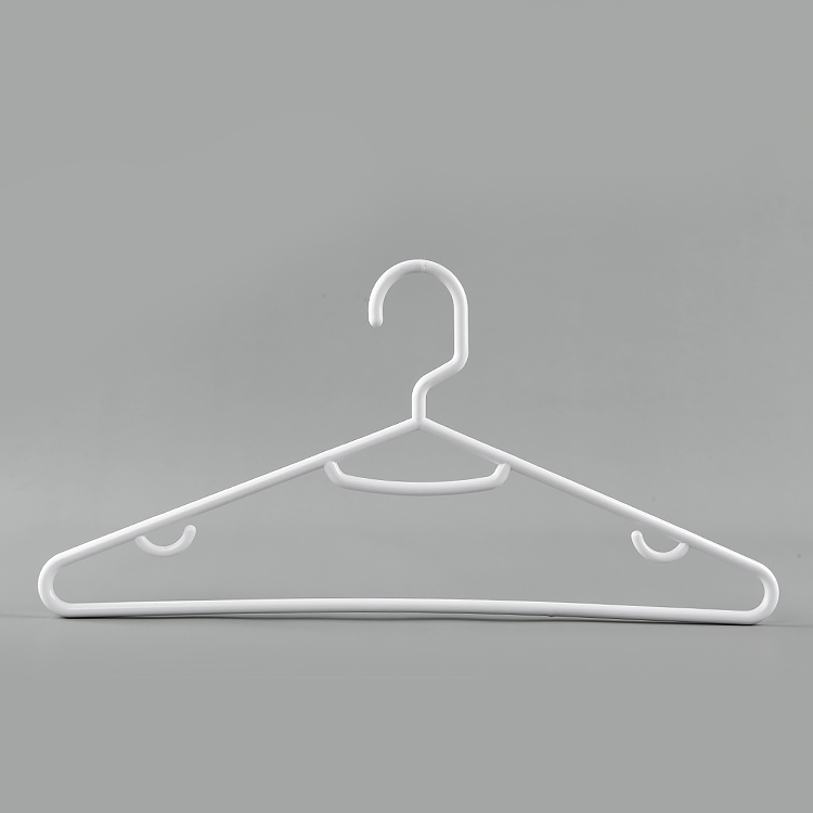 Plastic Hangers Supplier Strong White Plastic Skirt Hangers