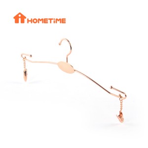 China Wholesale Aluminum Hangers Factories –  Metal Lingerie Hangers Rose Gold Hanger for Hanging Underwear Bra – Lipu