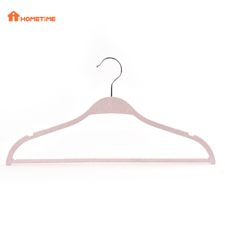 Sustainable Biodegradable Plastic Clothes Pink Hangers Factory