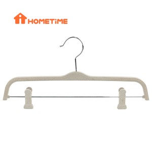 China Infant Hangers Manufacturers –  Hometime Factory Eco Wheat Straw Plastic Pant Hangers Manufacturers – Lipu