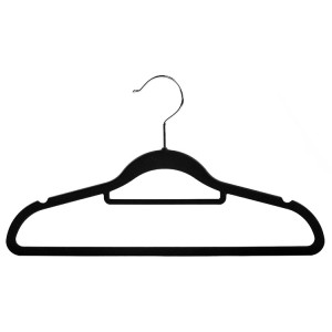 China Wholesale Cloth Hanger Supplier –  Thin and cheap ABS rubber paint non-slip multifunctional plastic hanger – Lipu