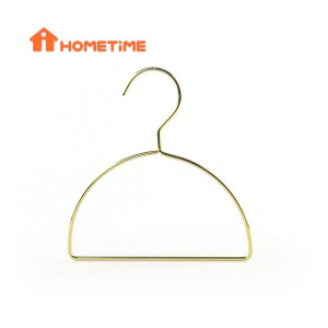 China Non Slip Hangers –  Gold Metal Scarf Hanger Half Round Scarf Display Holder – Lipu