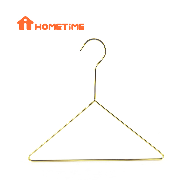Hometime Factory ใหม่ล่าสุด Gold Hanger Metal Kids Clothes Hangers