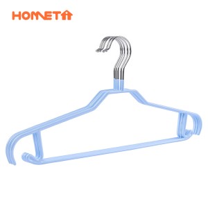 Cloth Hanger Supplier –  Non Slip Durable PVC Coating Metal Clothes Hanger for Suits Pants Belts Bras – Lipu