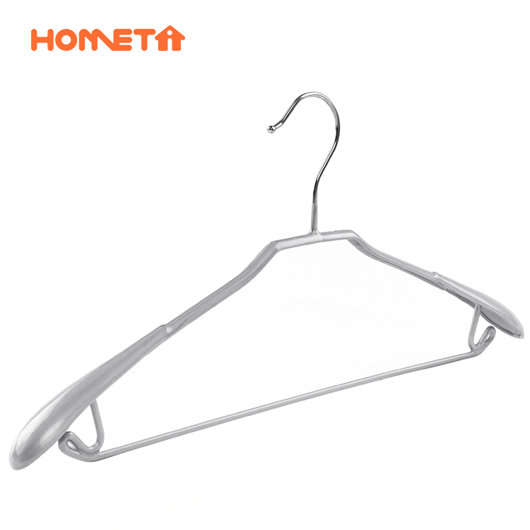 ຜູ້ຈັດຈໍາຫນ່າຍເຄື່ອງຫ້ອຍເຄື່ອງນຸ່ງຫົ່ມ hangers ເປືອກຫຸ້ມນອກໂລຫະທີ່ບໍ່ແມ່ນຄວາມຜິດພາດພຽງ
