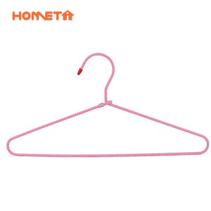 Wholesale Hotel Hangers –  Factory Top Quality Stripe Rope Wrapped Metal Hangers for Clothes – Lipu