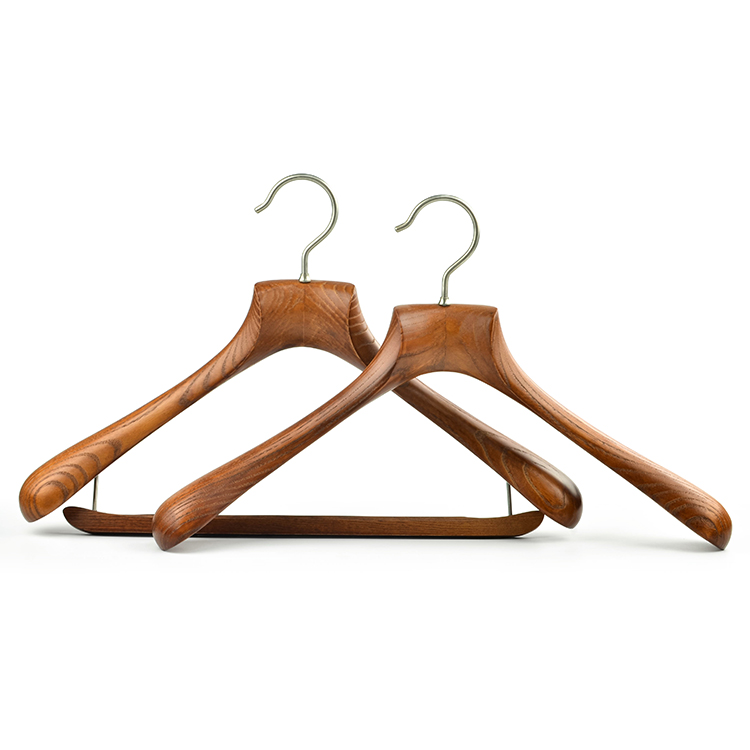 Customized wooden hanger for fashion brand