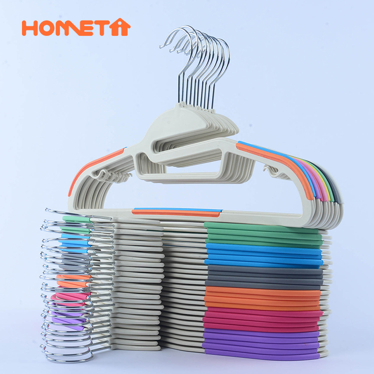 Plastic Hangers 50 Pack Heavy Duty Dry Wet Clothes Hangers with Non-Slip  Pads Space Saving 0.2 Thickness Super Lightweight - AliExpress