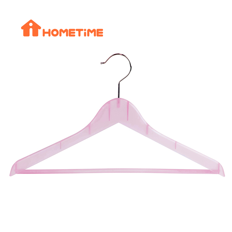 Pink Hangers Factory China Flat Shirt Hangers Plastic Hangers In Bulk Featured Image