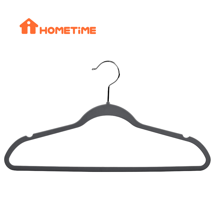 China Tenues Hangers Non Slip Flexilis Coating ABS Plastic Clothes Hangers