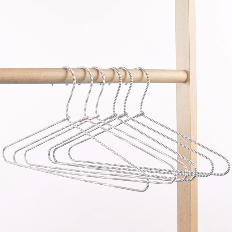 Innovative Non-Slip Braided Cord Fabric Slim Metal Clothes Hangers Hit the Market