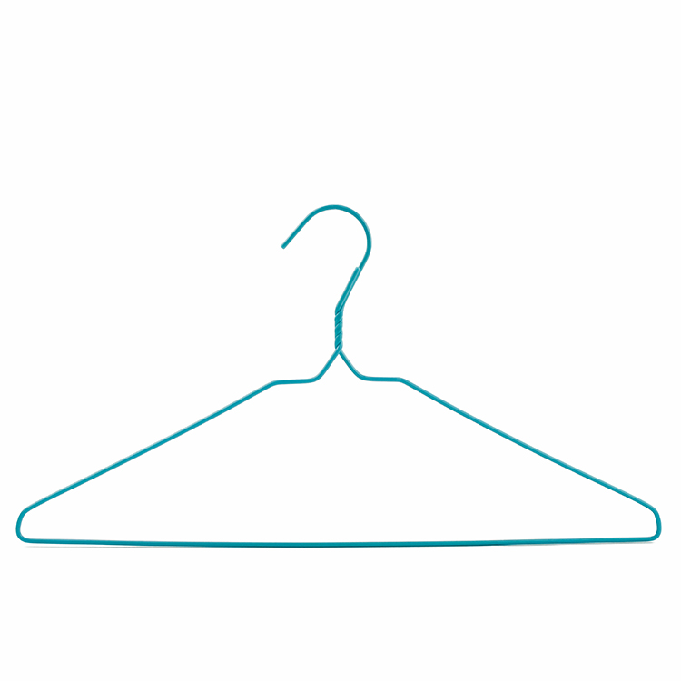 Factory Wholesale PE Coated Wire Hanger Clothes Metal Hangers (1)