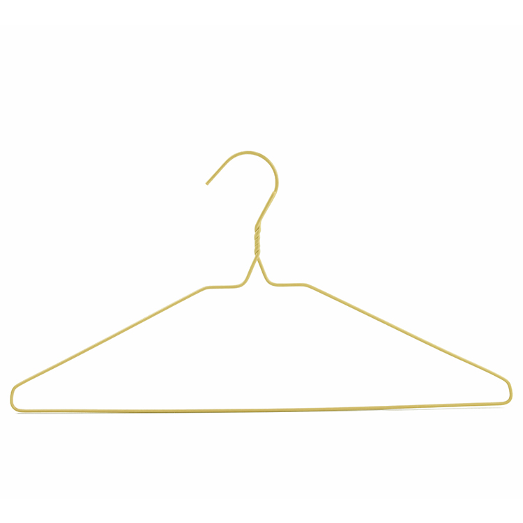 Pabrik Grosir Murah PE Coated Metal Wire Laundry Clothes Hangers