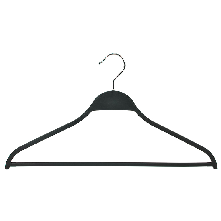 China Wholesale Black Velvet Hangers Bulk Factories –  Zara Style PP Plastic Hangers full sets for Garment Clothes Pants Skirts Display with Metal Hook – Lipu