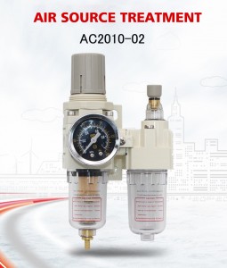 SMC tipa AC2010-02 gaisa kompresora filtra regulatora pneimatiskā FRL kombinācija