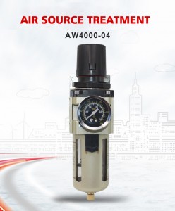 AW sērija priekš AW4000-04 Porta izmērs G1/2 gaisa filtra pneimatiskais regulators